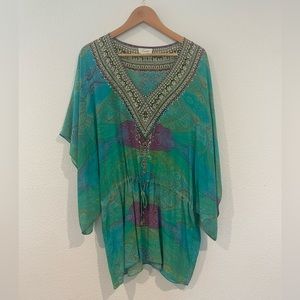 Camilla 100% silk kaftan/dress/coverup